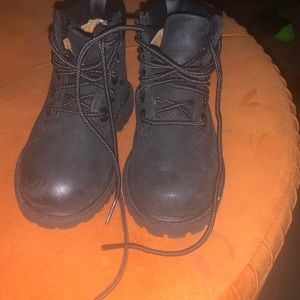 Baby Timberland boots. Black suede. GUC.